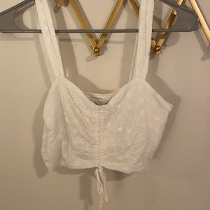 Princess Polly Cropped Top White